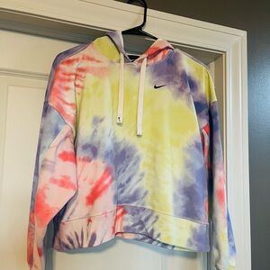 Nike Tile-Dye Crop Hoodie
